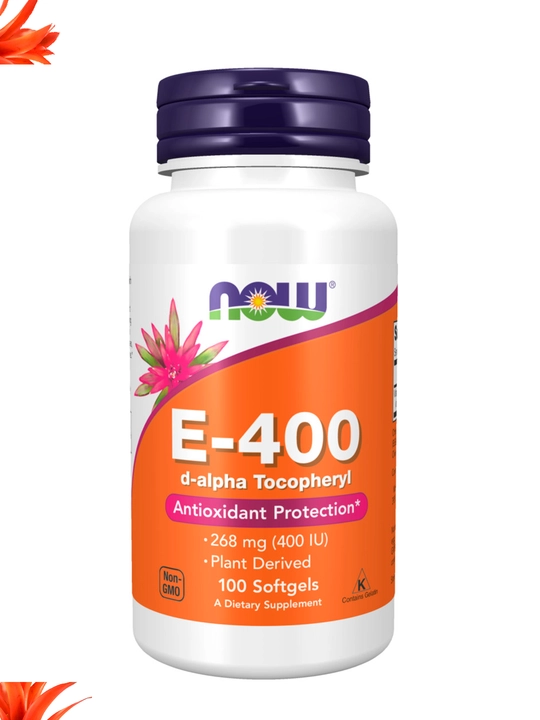 NOW Supplements, Vitamin E, 200 ME va 400 ME, D-Alpha Tokoferil