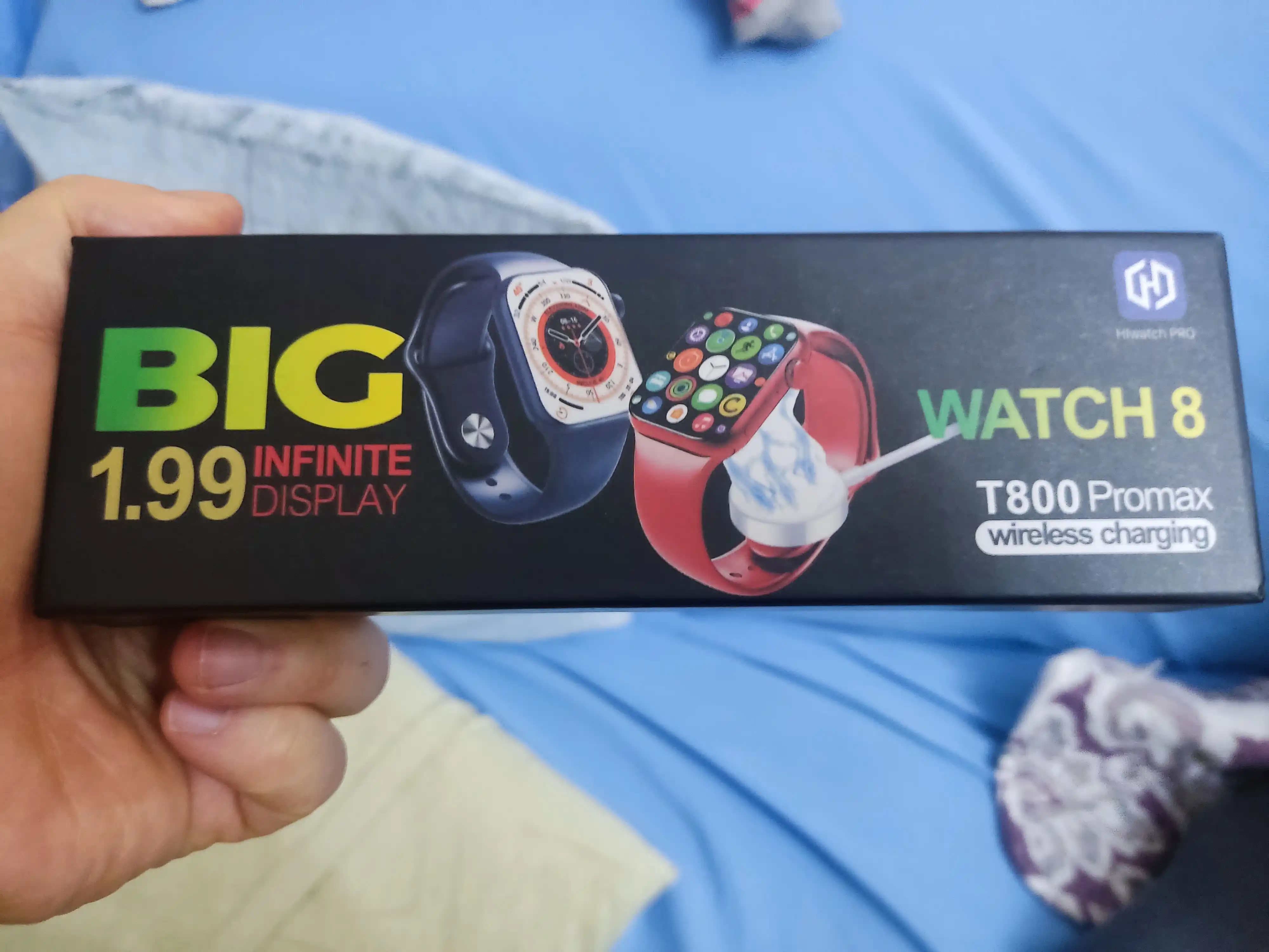 Aqlli soat Big Smart Watch T800 Pro Max, 49 mm, iOS, Android uchun, 4 xil rang bilan