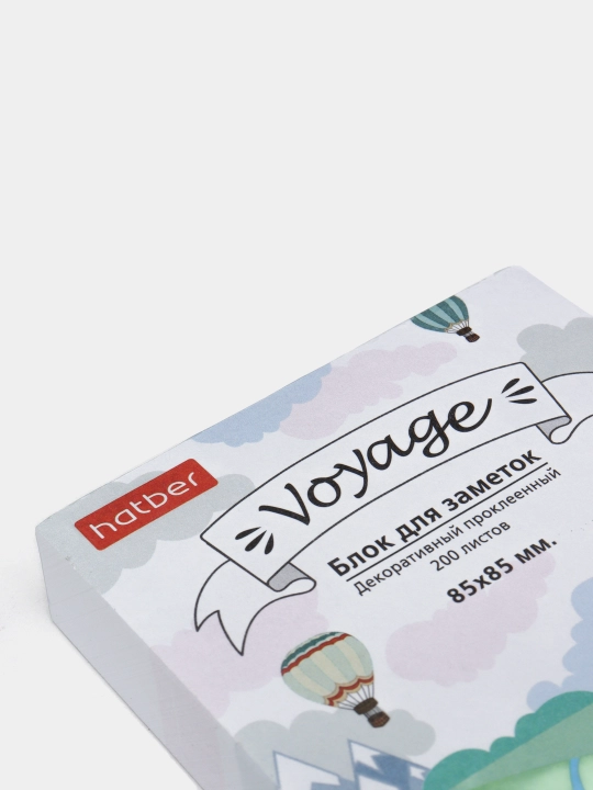 Блок для заметок на клею Hatber Voyage, 85 * 85 мм, в пленке