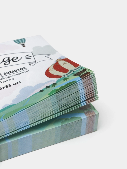 Блок для заметок на клею Hatber Voyage, 85 * 85 мм, в пленке