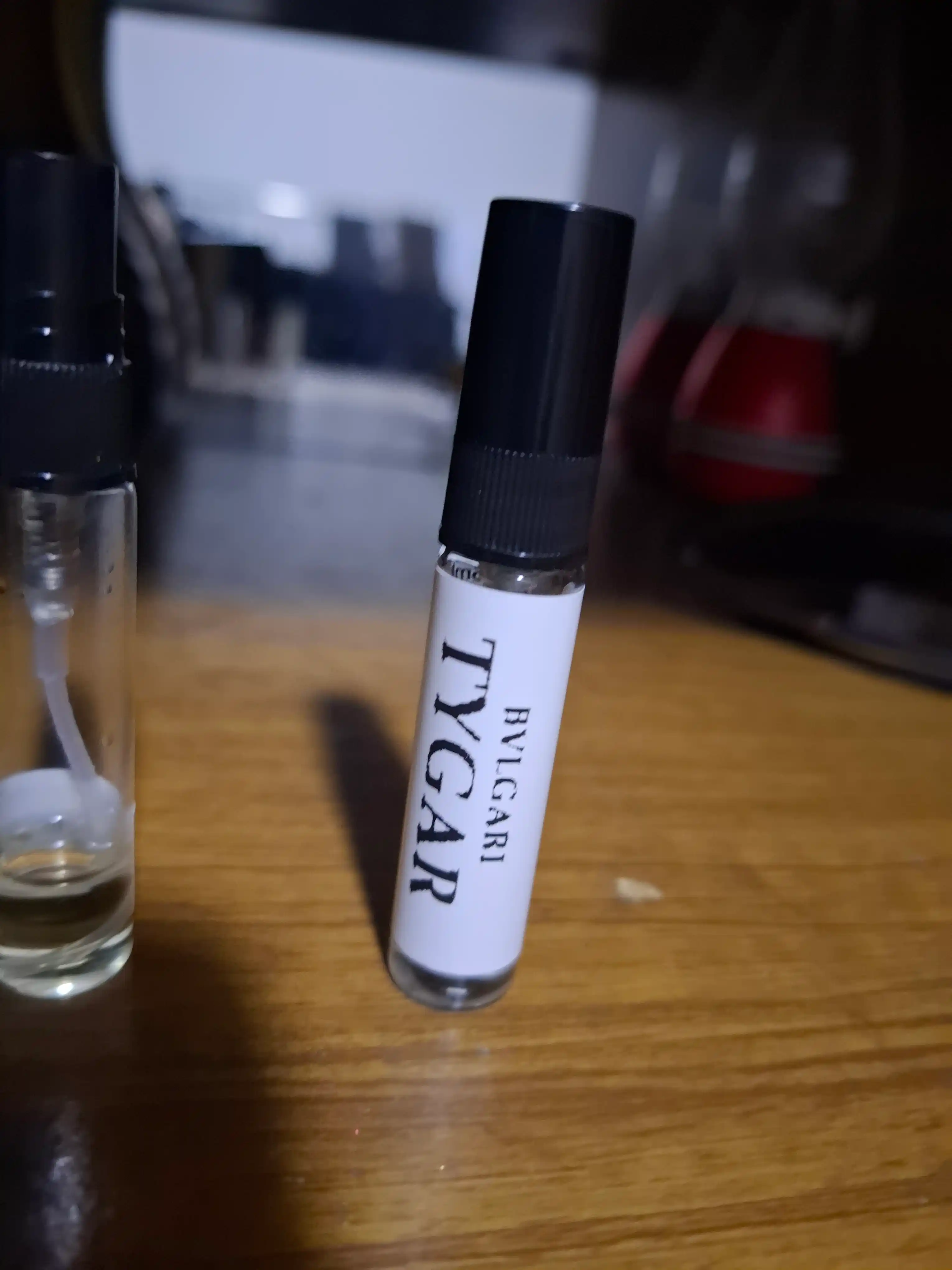 Erkaklar uchun Bvlgari Tygar Le Gemme atiri, probnik atirlar