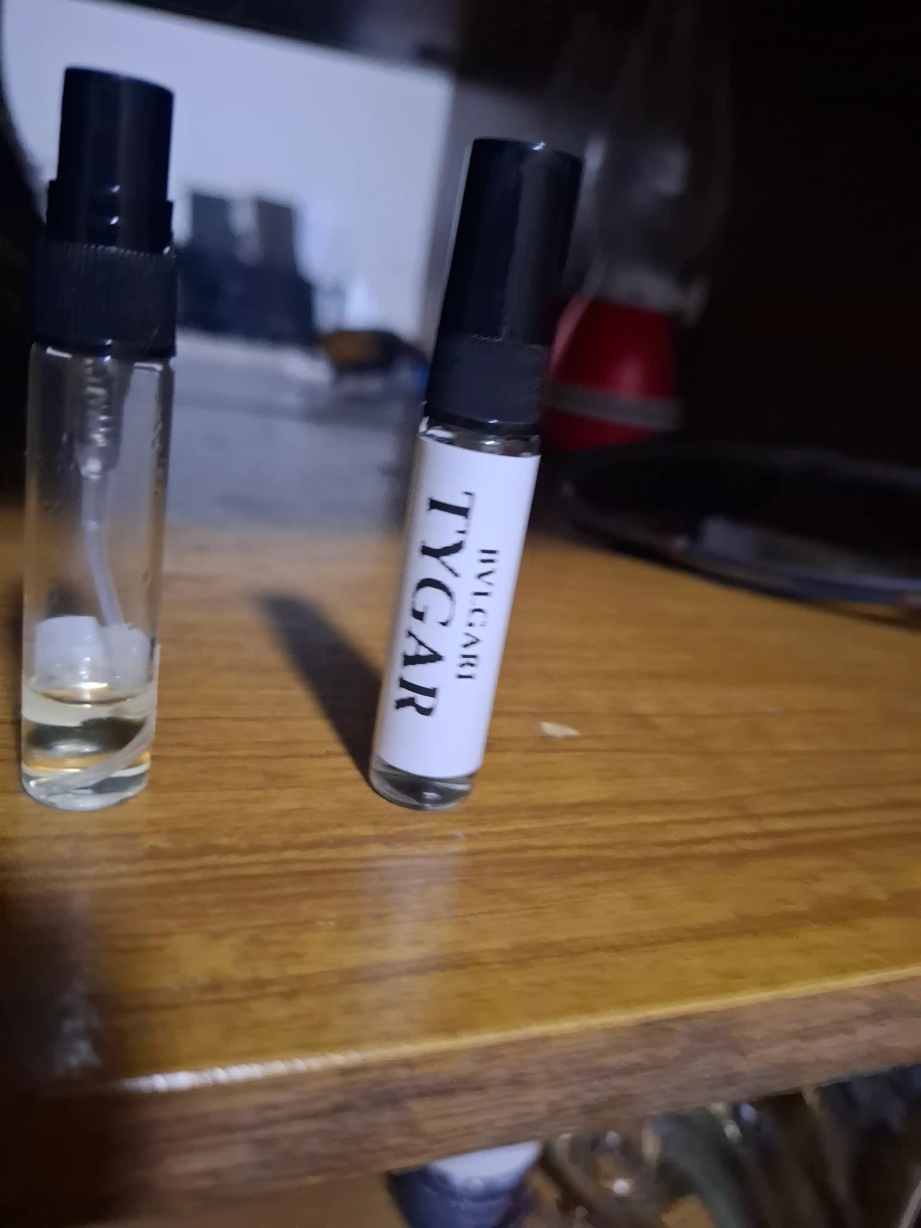 Erkaklar uchun Bvlgari Tygar Le Gemme atiri, probnik atirlar