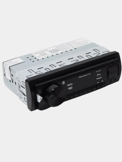 Автомобильная магнитола PIONEER pro, Bluetooth, MP3, USB, пульт дистанционного управления, радио — SVETMAG-PIONERM-АЛЫЙ