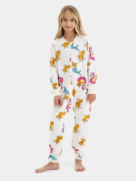 Kogankids kombinezon pijama, 100% paxta