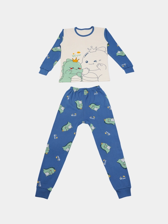 Пижама детская, хлопковая, со штанами, для мальчика, Elankids