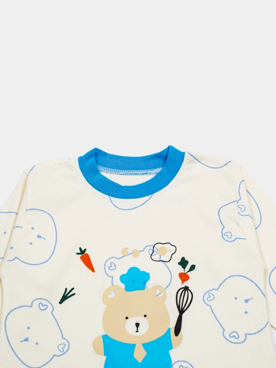 Пижама детская, хлопковая, со штанами, для мальчика, Elankids