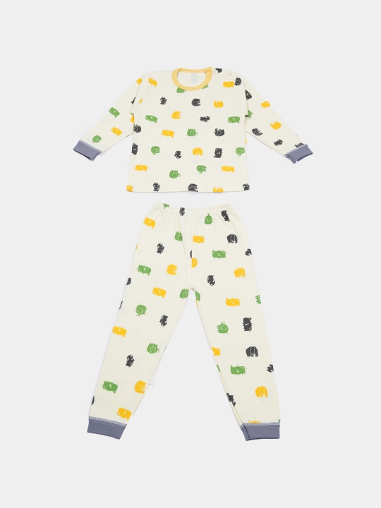 Детская хлопковая пижама для девочек Elankids