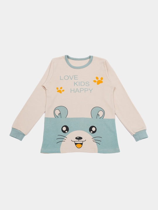 Пижама детская, хлопковая, со штанами, для мальчика, Elankids