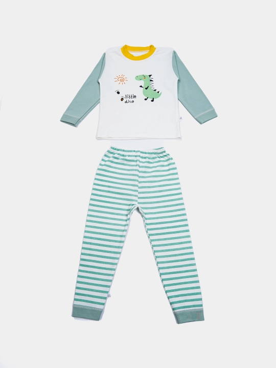 Bolalar pijamasi, paxta tolali, shimli, o‘g‘il bola uchun, Elankids
