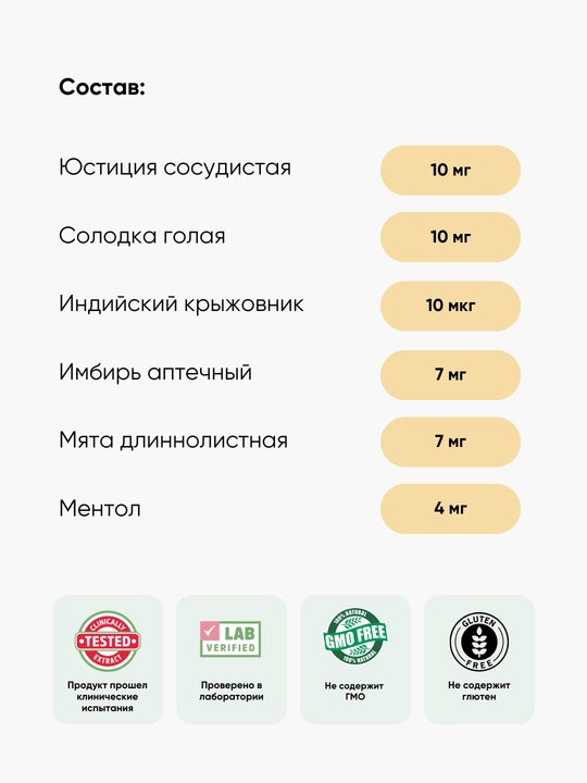 Номотус пастилки от кашля и боли в горле, с имбирем и апельсином, 24 штуки