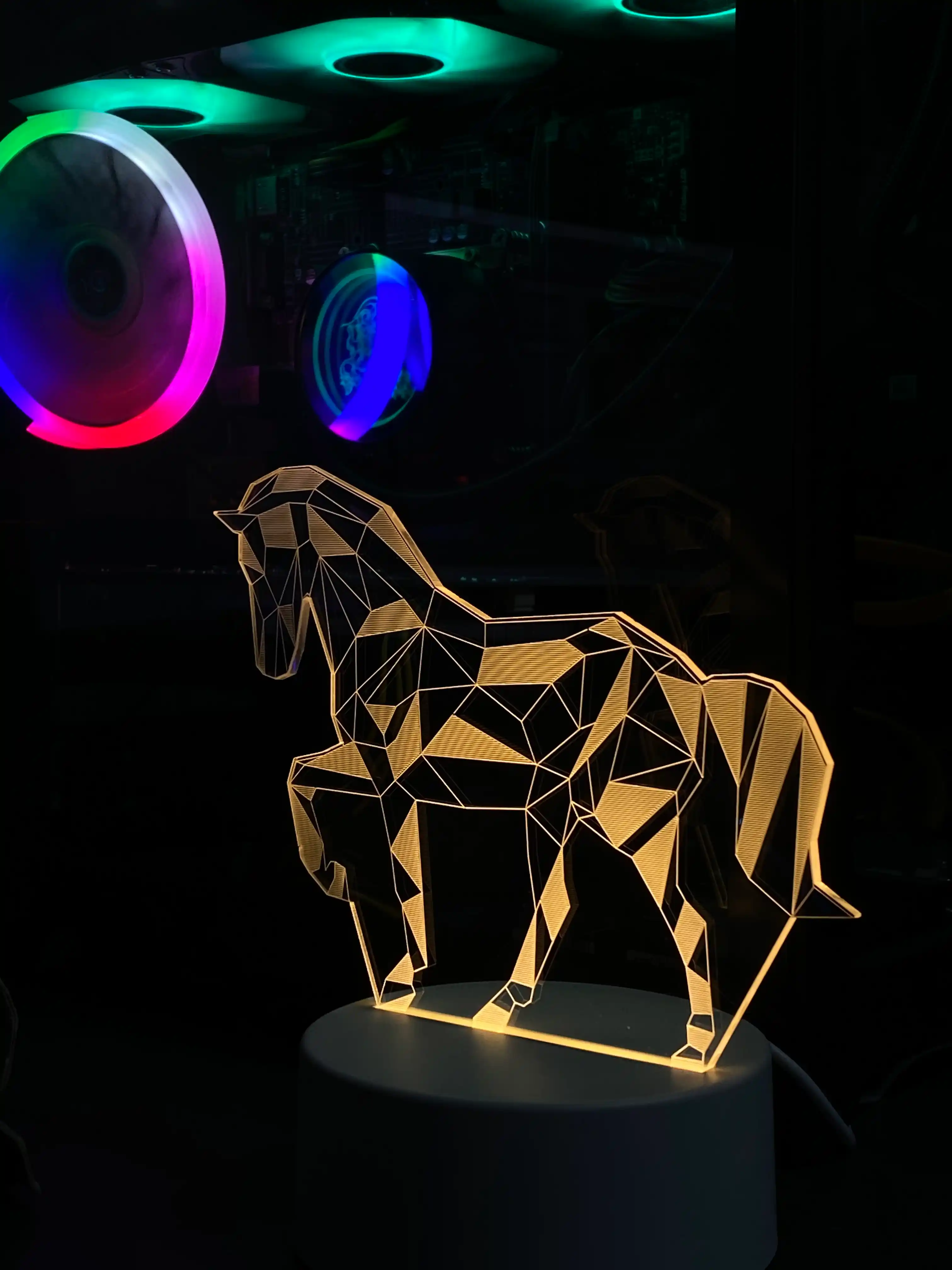 3D chiroq LED tungi chiroq, USB, 15 turdagi