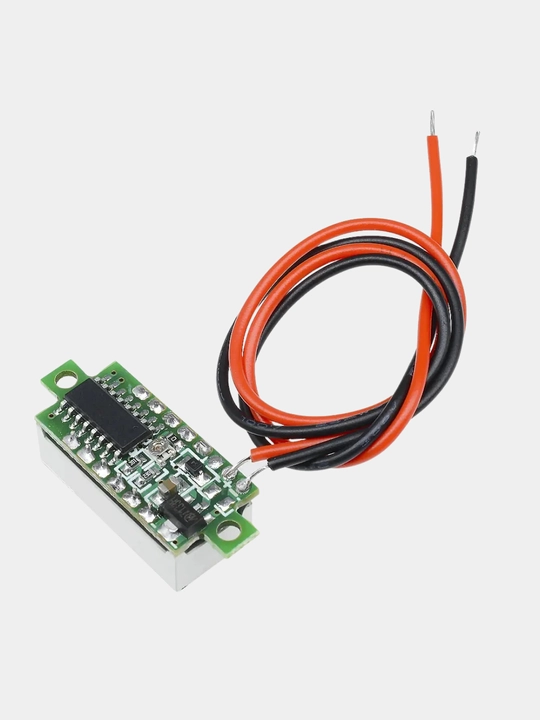 Raqamli mini voltmetr 0,28 dyuym, 2,530 V, LED ekran, yashil indikator, dc
