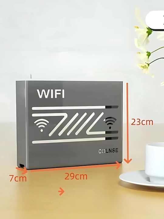 Wi-Fi router uchun devorga ornatiladigan organayzer
