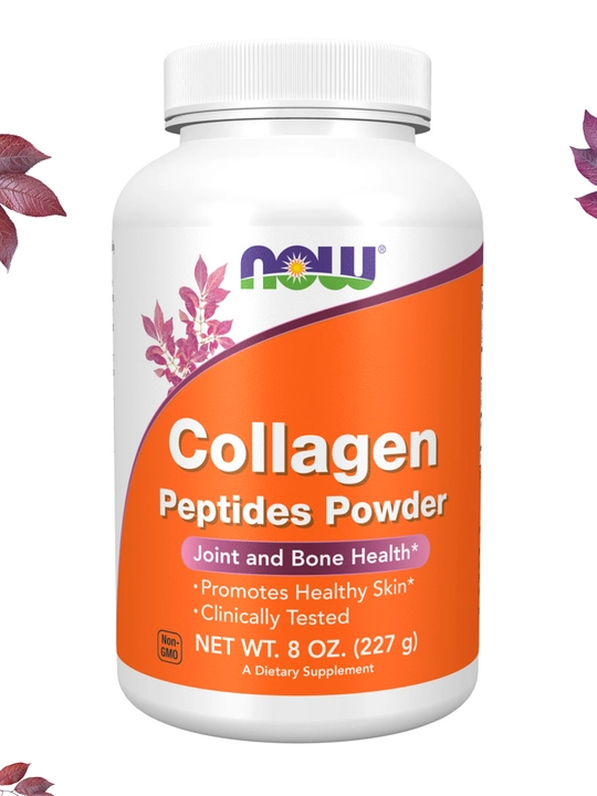 Kollagen NOW Supplements, kukun va kapsulalarda