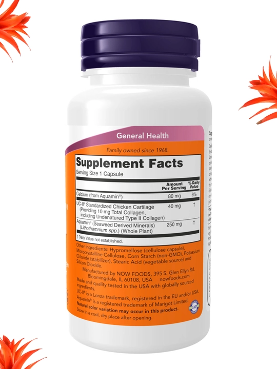 Kollagen NOW Supplements, kukun va kapsulalarda