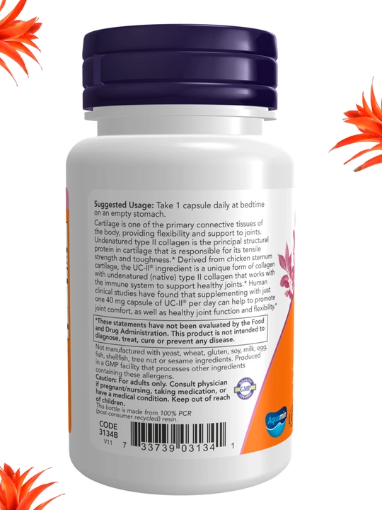 Kollagen NOW Supplements, kukun va kapsulalarda