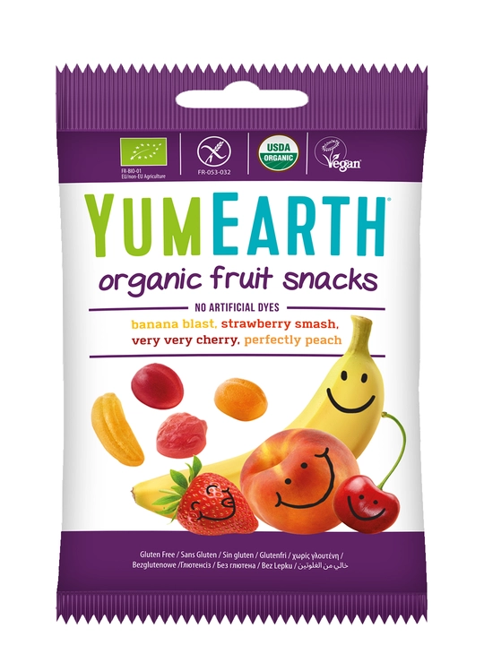 YumEarth organik chaynaydigan tabiiy marmelad, 50 gr