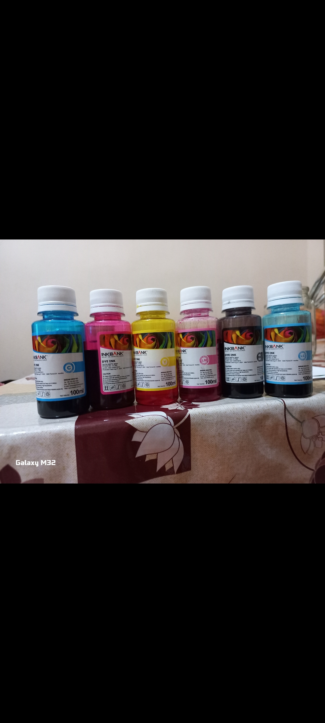 Epson printerlari uchun siyoh INKBANK 6xil rang 100ml
