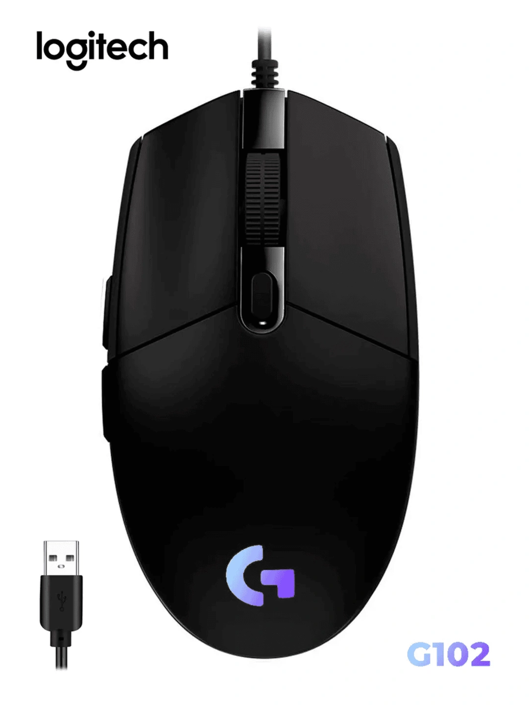 Игровая мышь Logitech G102 Lightsync Black проводная за 449000 сум по лучшей цене. Uzum Market
