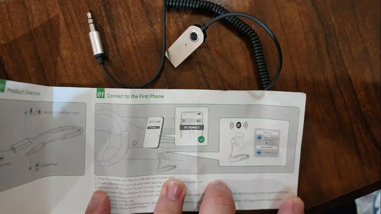 Аудиоадаптер BT860 AUX Bluetooth