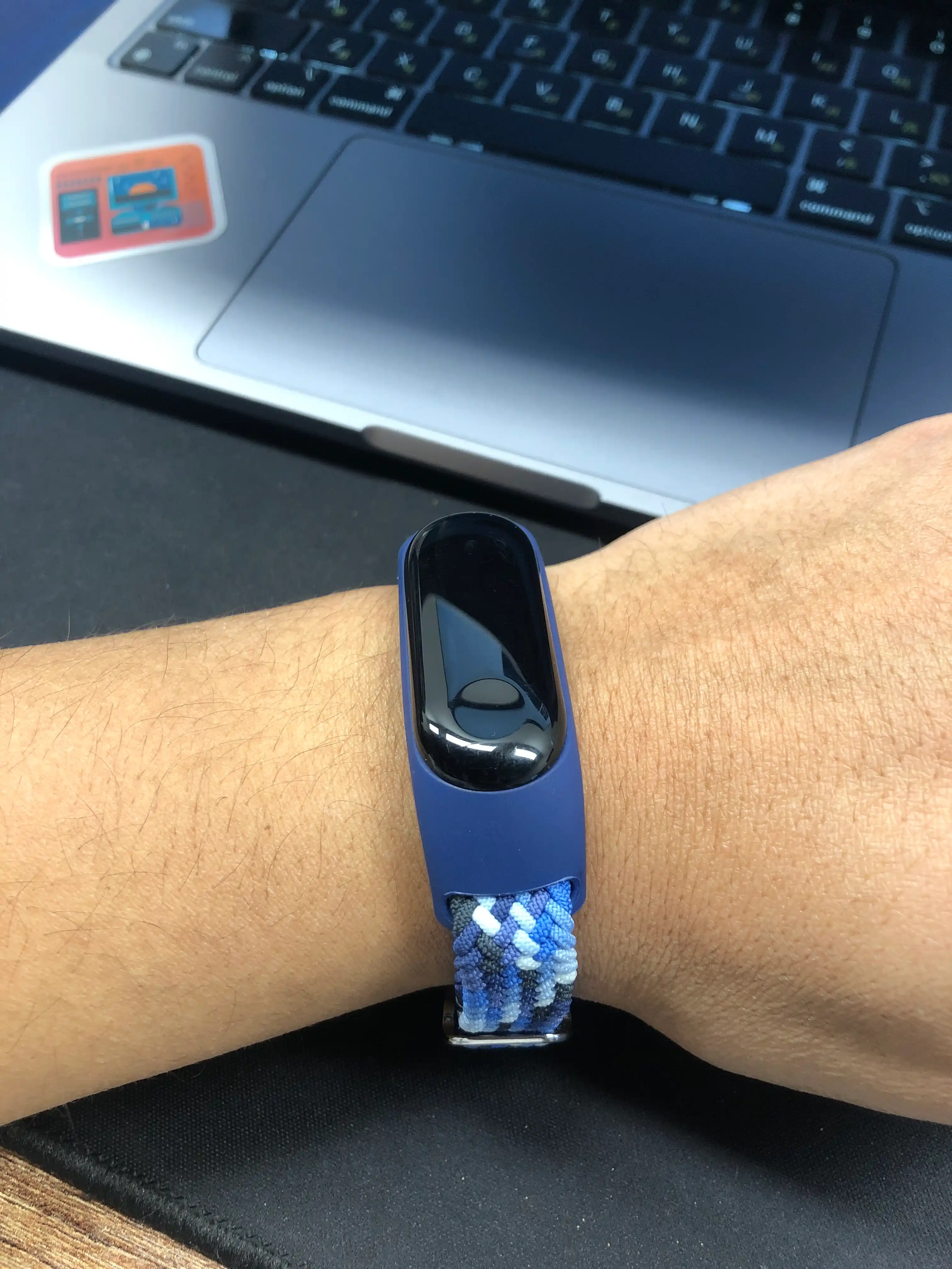 Ремешок сменный, нейлоновый, плетеный для Xiaomi Mi Band 7, 6, 5, 4, 3