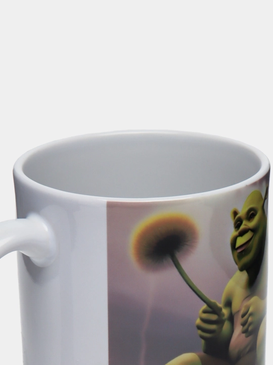 Sovg'a krujkasi, bosmali, keramika, shrek