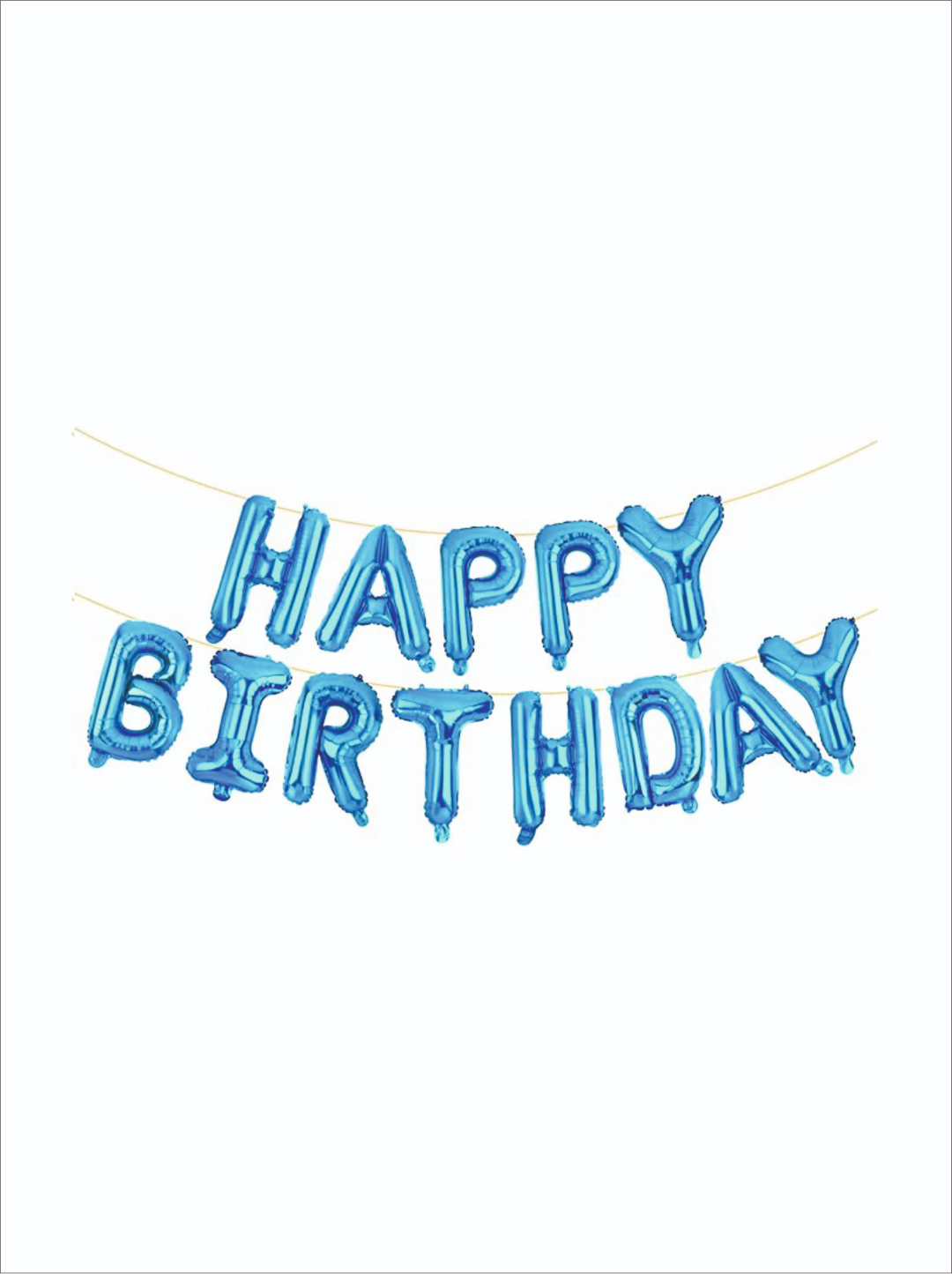 Гирлянда растяжка "happy birthday" из воздушных шаров - 