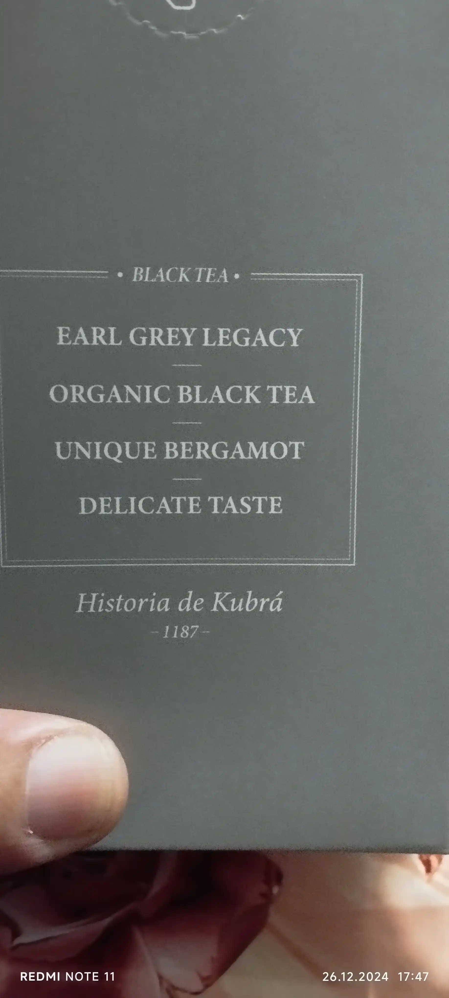 Premium Qora choy Earl Grey Legacy