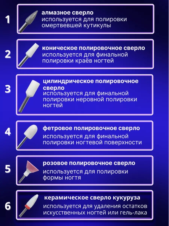 Аппарат для маникюра и педикюра, машинка фрезер для ногтей, триммер для кутикул, пилка