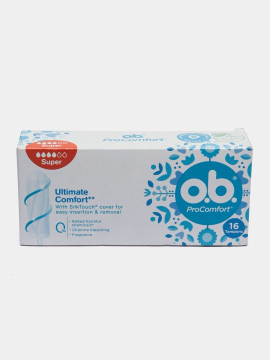 Tamponlar o.b., procomfort, 16 dona