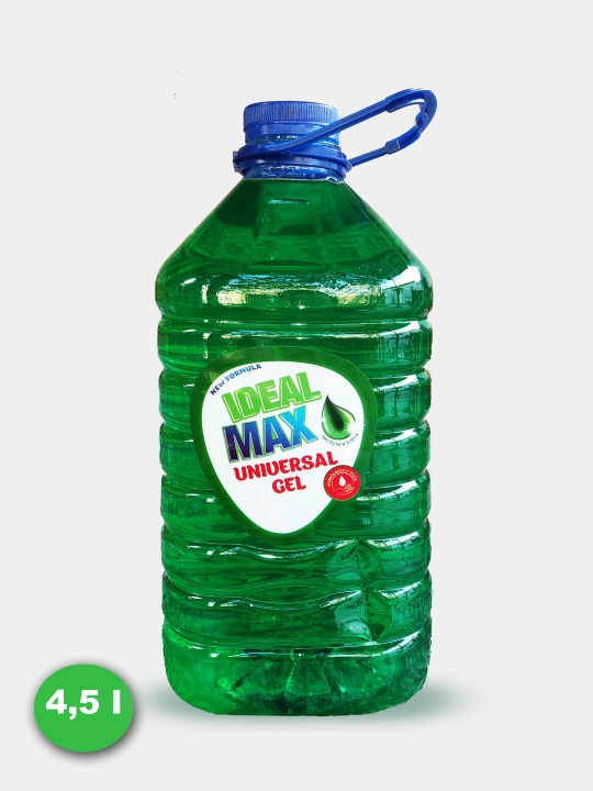 Idish yuvish uchun quyuq gel, Ideal MAX, olma hidli, 1, 2.4, 4.5 litr - 