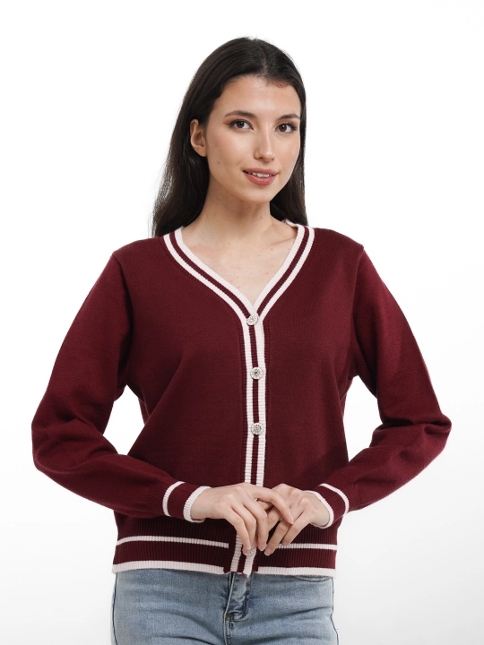 Tugmali kardigan - 