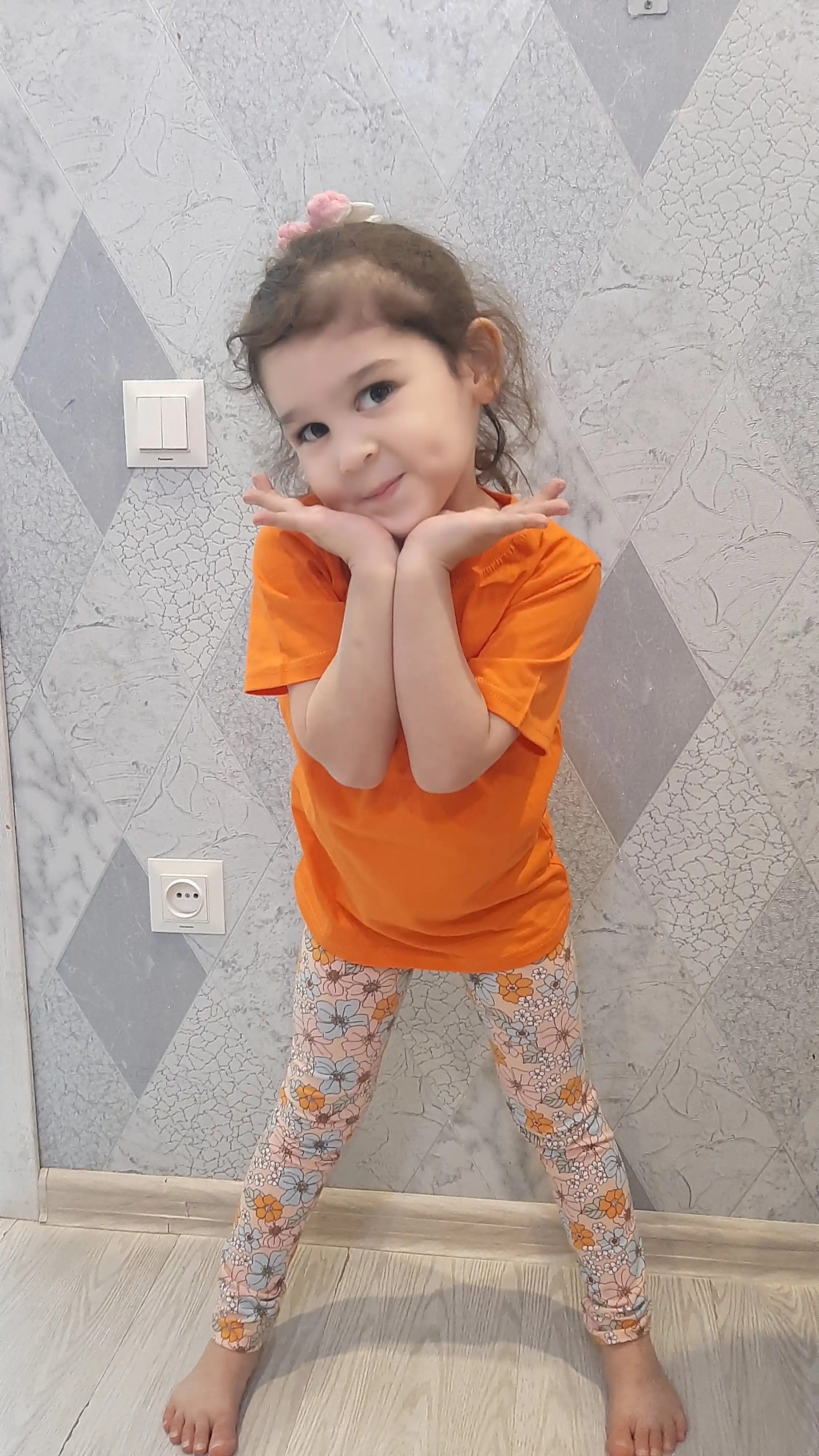 Qizlar uchun legginslari, bolalar uchun, trikotaj