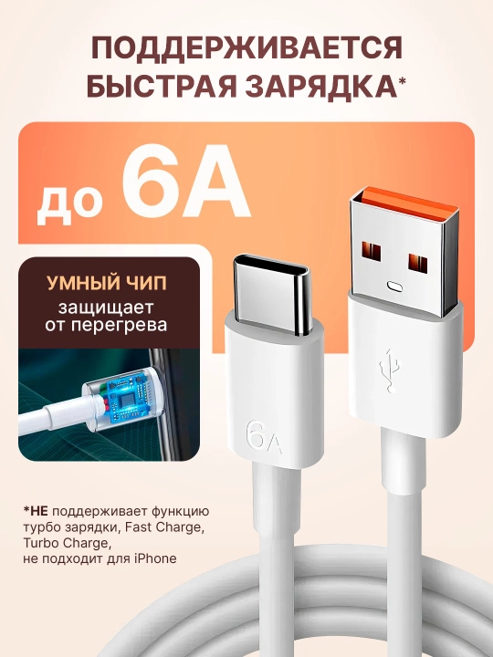Кабель для быстрой зарядки USB MICRO Type-C - 