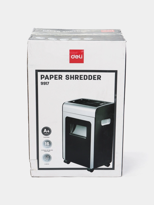 Deli E9917-EU qog‘oz maydalagich, P-4, 10 varaq, 21 l, ofis shredder