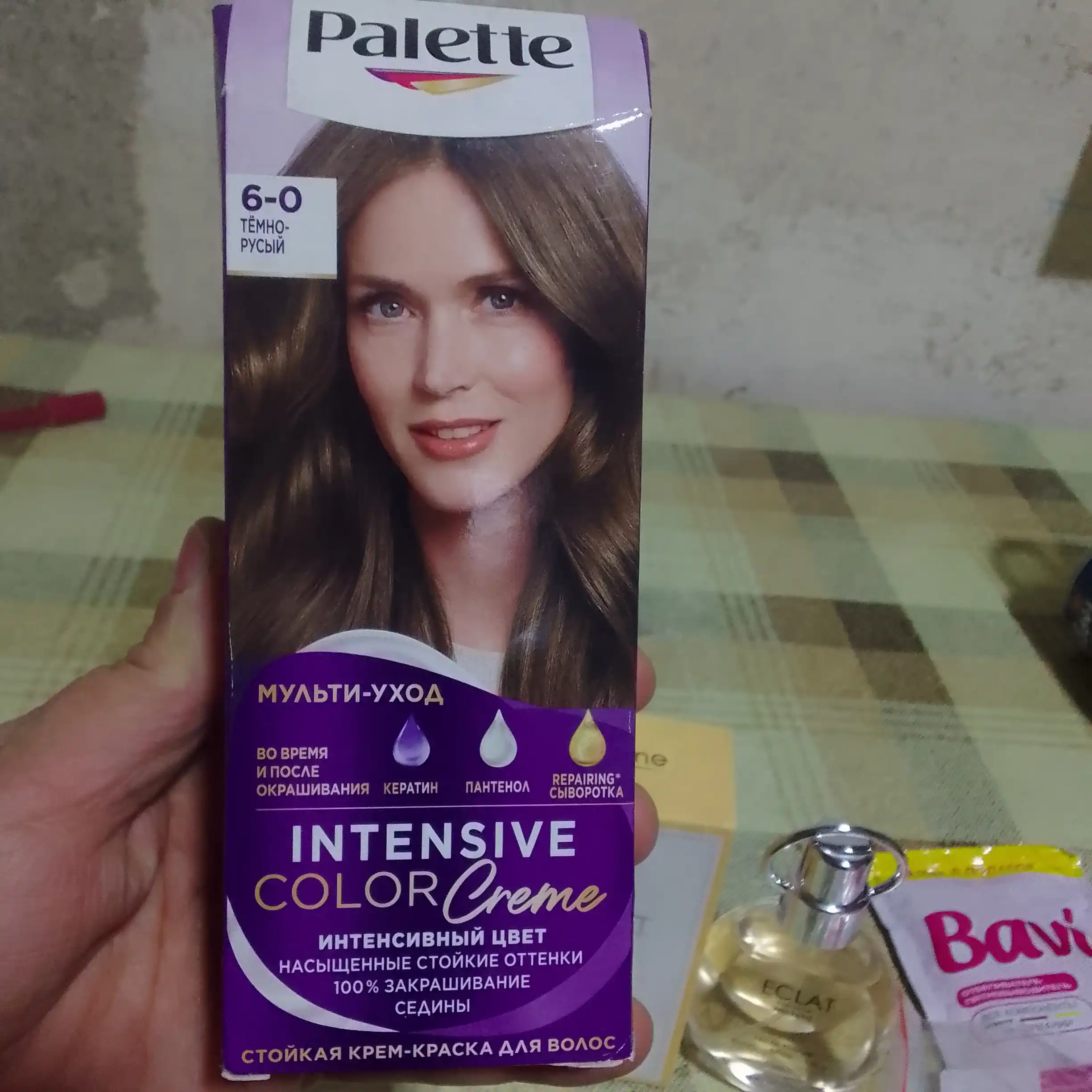 Краска для волос Palette Intensive Color Creme N5, тон 6-0 темно-русый