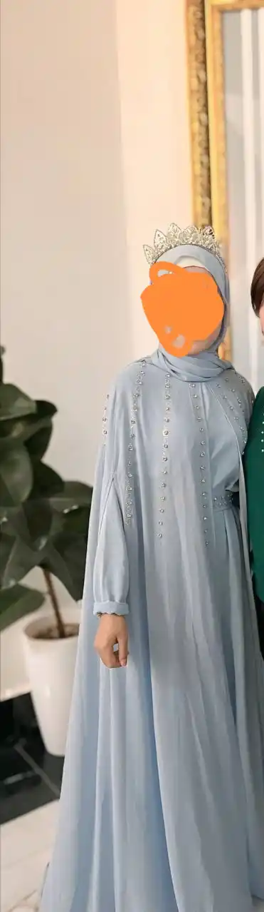 Abaya ikki qismli kechki libos, oversayz