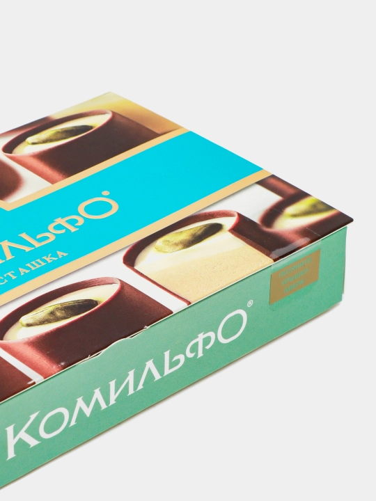 Конфеты Комильфо, "Фисташка", шоколадные с двухслойной начинкой, 116г