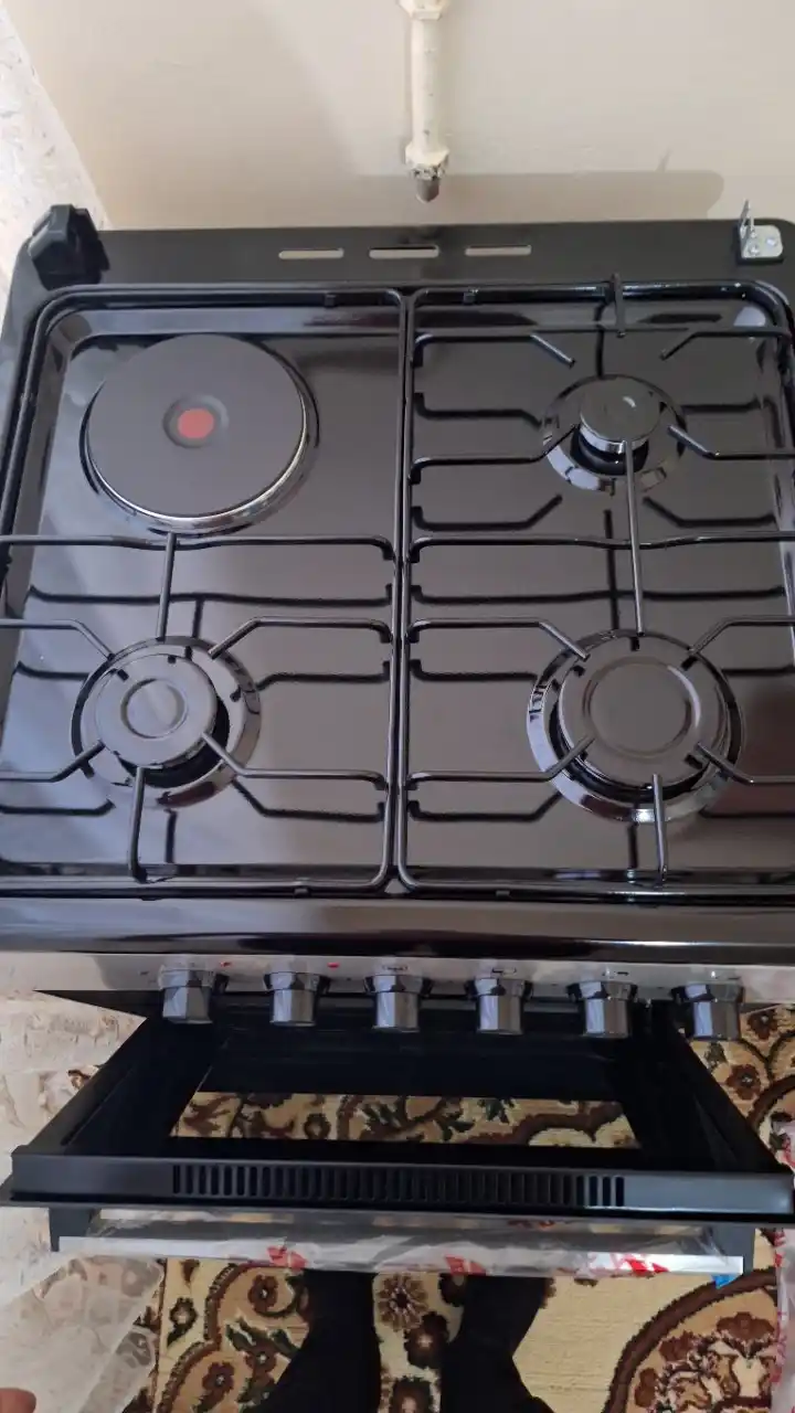 Gaz plita Ideal L305, 3+1 konforkali, pech hajmi 65 litr, 60 * 60