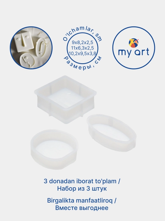 Gips, smola va mumdan haykalchalar uchun silikon qolip, mold