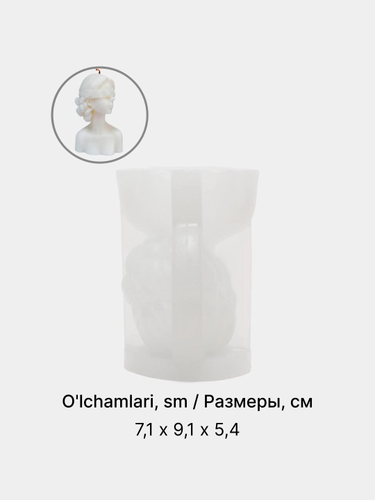 Gips, smola va mumdan haykalchalar uchun silikon qolip, mold