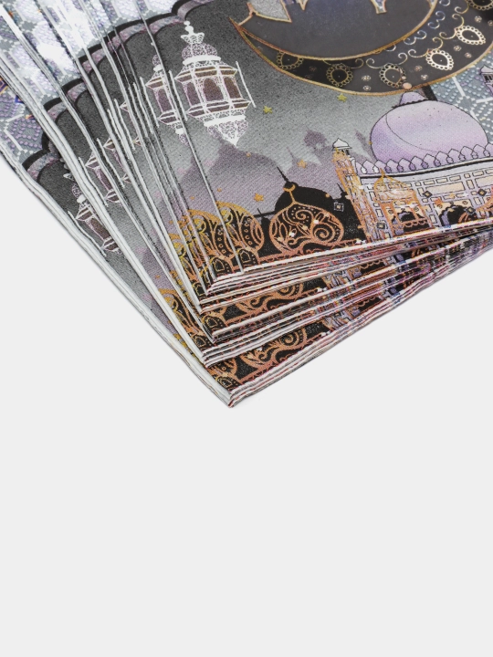 Ramazon bayrami stoli uchun salfetkalar, 15 dona, o'lchami 33*33 sm