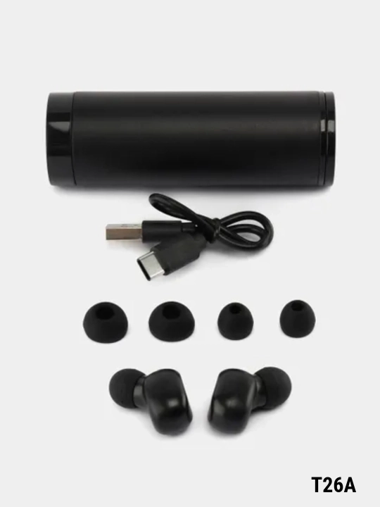 Simsiz quloqchinlar T26A/B, iPhone va Android uchun, sensorli