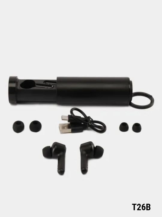 Simsiz quloqchinlar T26A/B, iPhone va Android uchun, sensorli