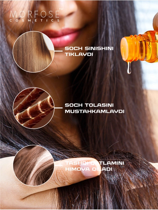Масло против выпадения волос Morfose Argan Oil Hair Treatment, 100 мл