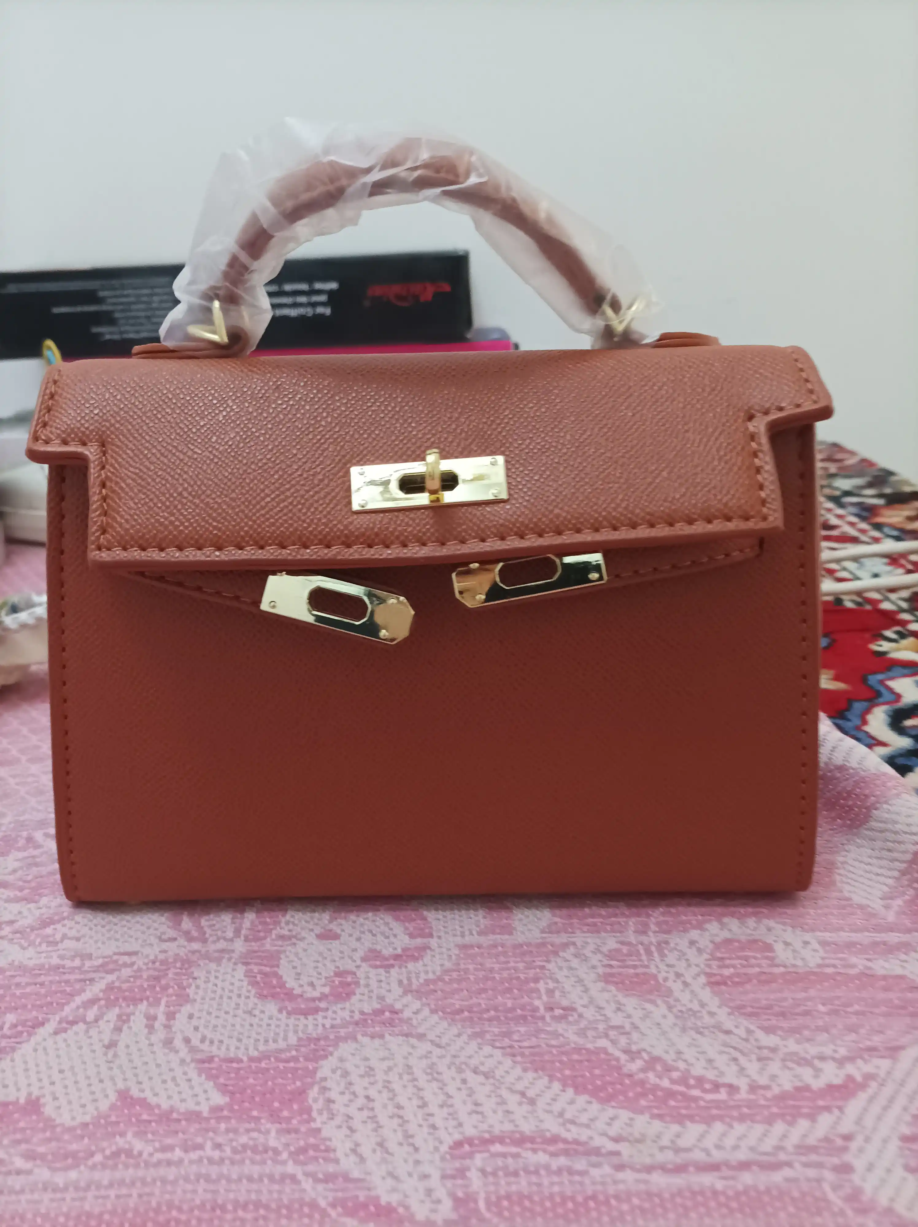 Hermes Kelly uslubidagi yelkaga o'sma kichkina ayollar sumkasi, sovg'a qizlar uchun