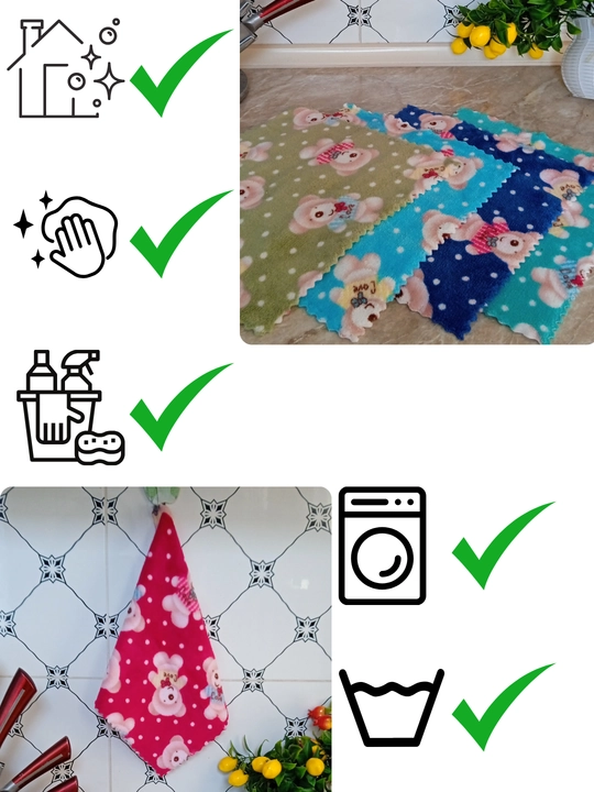 Полотенца кухонные микрофибра, универсальные, 30*30 см, 5 шт