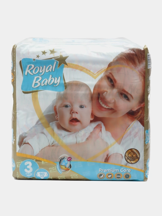 Подгузники 3-25 кг, размеры 2-3-5, royal baby, rayal bebi - 