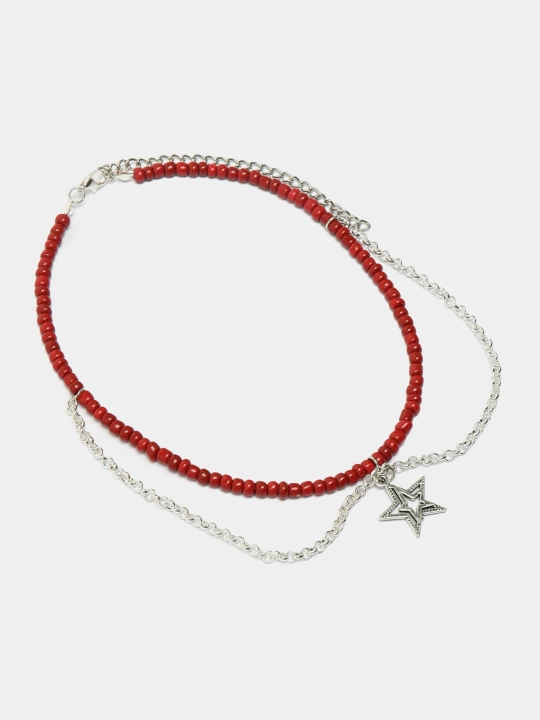 Biser va marvaridlardan yasalgan choker bo'yin zanjiri, marjonli bo'yin bezagi