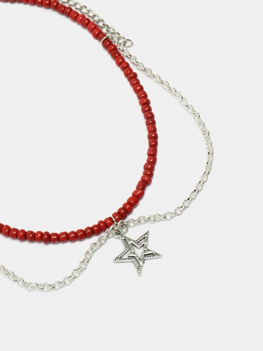 Biser va marvaridlardan yasalgan choker bo'yin zanjiri, marjonli bo'yin bezagi